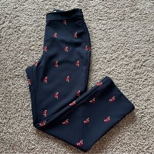 NWOT Women's Kate Spade Fox Glen Cropped Pant Voyage Blue size 2